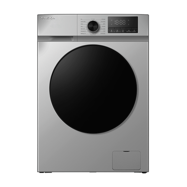 ماشین لباسشویی ایکس ویژن مدل TE84-AS ظرفیت 8 کیلوگرم رنگ نقره ای
